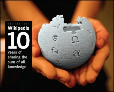 10 ans Wikipédia-Photographie Lane Hartwell - Design David Peters, pour Wikimedia FoundationRelaxnews.JPG