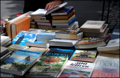 Livres sur un marché-PhotosLP Fallot.JPG