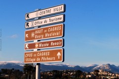 la carte de france des paysages,cagnes sur mer,promenade de l'hippodrome,hiver,photo;