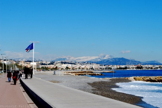 la carte de france des paysages,cagnes sur mer,promenade de l'hippodrome,hiver,photo;