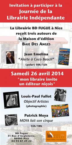 san jordi,livre,fête du livre,éditions baie des anges,librairies,objectif artistes